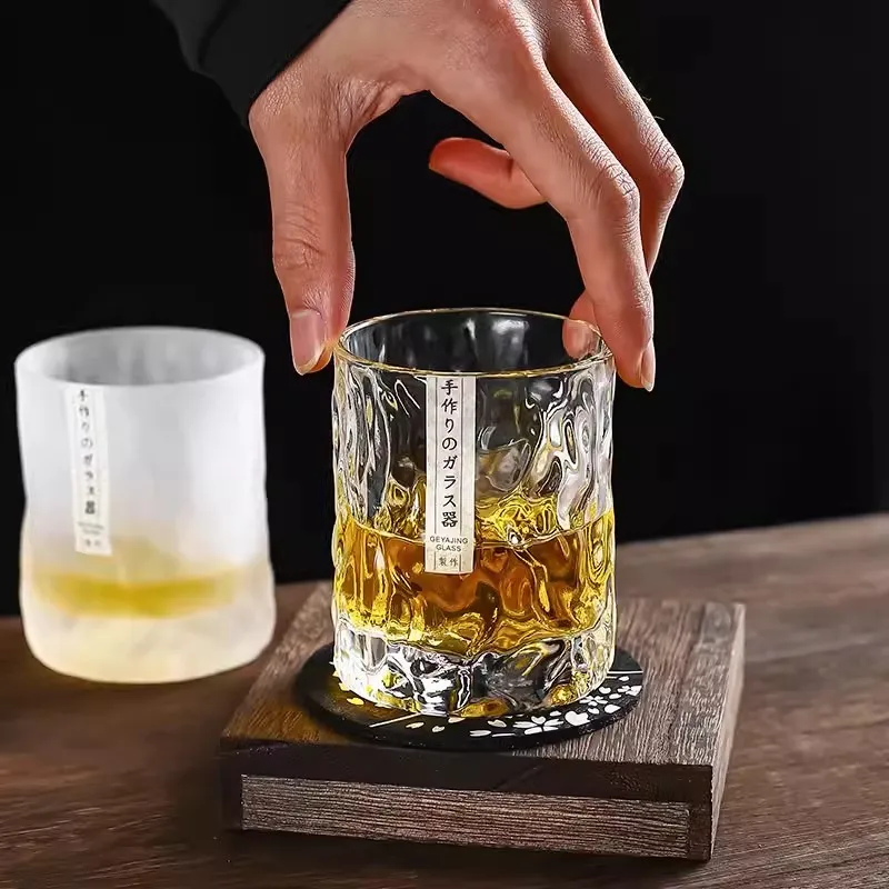 Whisky Beer And Wine - 厚手の重厚なウイスキーグラス、和風ハンマークリスタルワイングラス、オールドファッションドコニャックウイスキータンブラー、スニフターカップ、ビールマグ