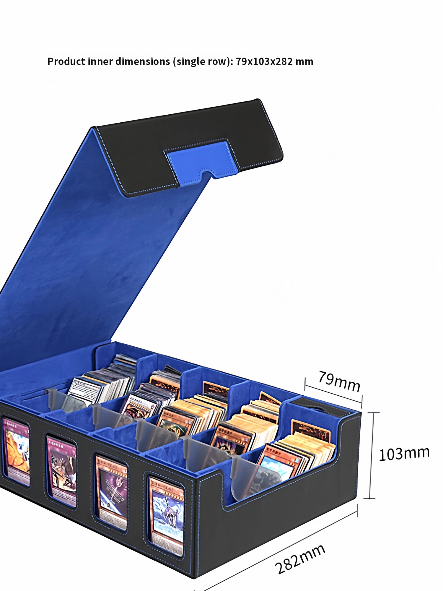 Cocktail Shaker Set - 多層構造PUレザー製TCGカード収納ボックス、窓付き大容量オーガナイザー、ゲームトレーディングカードコレクション用