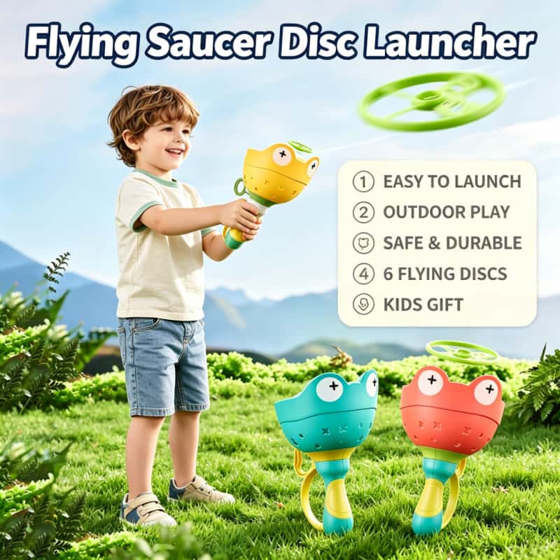 Cocktail Shaker Set - フライングソーサーディスクランチャー 子供用フライングトイ プルストリングUFO 投げキャッチ アウトドアスポーツ プロペラ
