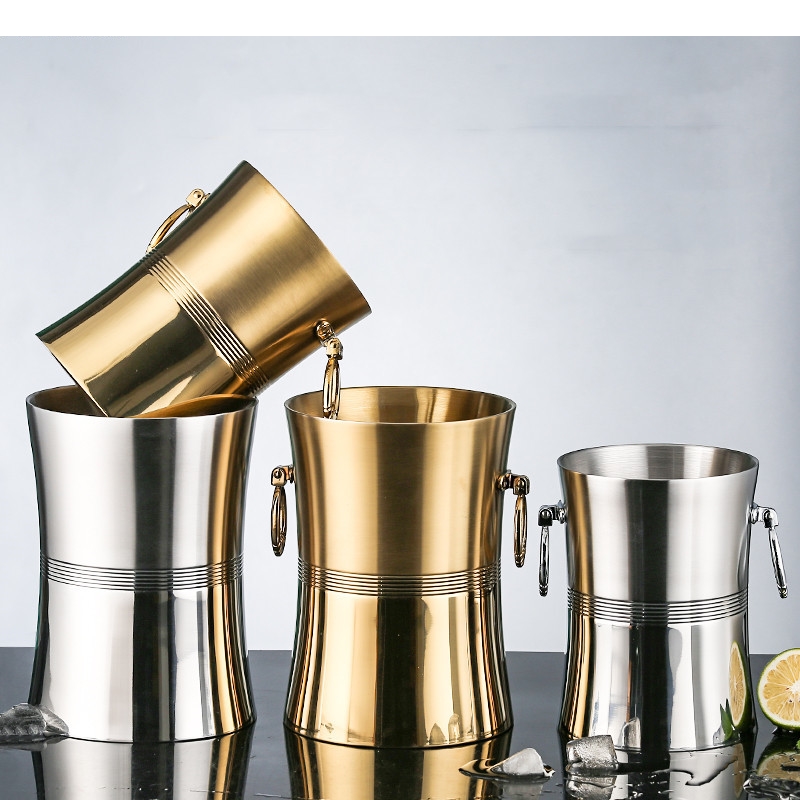 肥厚ステンレス鋼二層アイスバケツポータブルドリンクバービール - Whisky Beer And Wine のレビューと価格