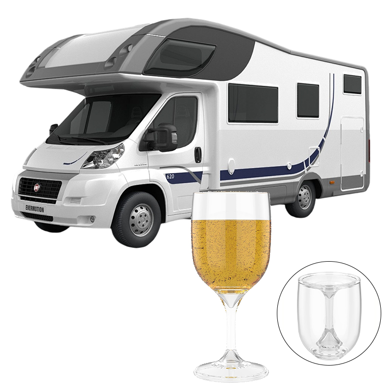 RV ポータブルワイングラス ゴブレット 折りたたみ式 割れ - Wine & Beer Guayaquil のレビューと価格