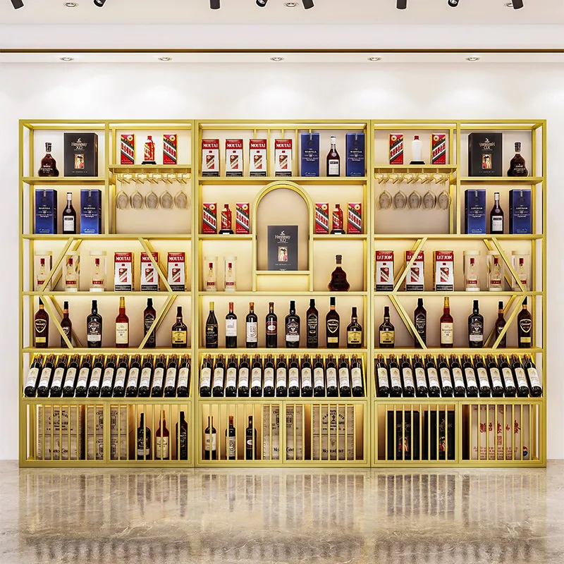モダンな錬鉄製の床から天井までのワインラック、高級金属製ディ - Wine & Beer Guayaquil のレビューと価格