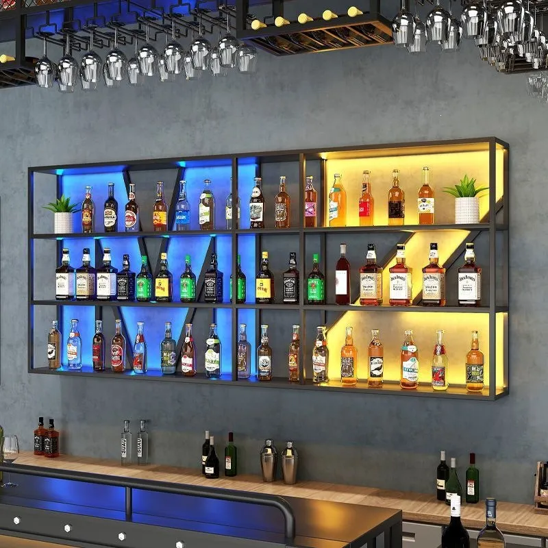 壁掛け式錬鉄製ワインラック バーカウンターディスプレイスタン - Wine & Beer Guayaquil のレビューと価格